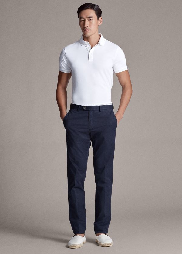 Ralph Lauren Slim Fit Stretch Chinos Herre Danmark (DVHOT8417)